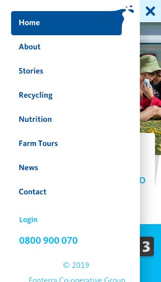 Fonterra Milk for Schools project case study – Mobile designs.